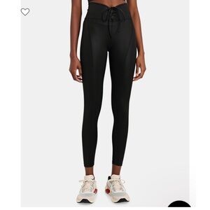 Year of Ours Black Gloss Football Legging Size M